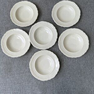 Lenox Sheffield Dessert Sauce Bowl Off White Lot Of 6